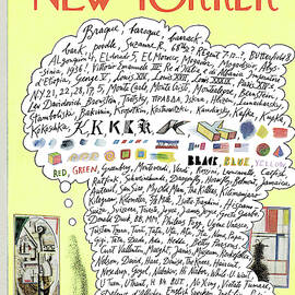 New Yorker October 18th, 1969 by Saul Steinberg