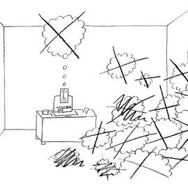 New Yorker October 4th, 1969 by Saul Steinberg