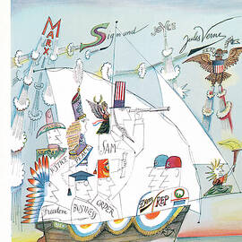 New Yorker September 17th, 1960 by Saul Steinberg