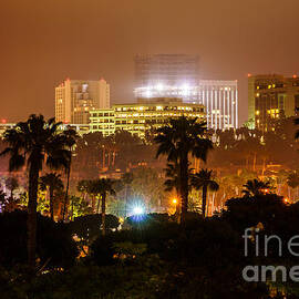 Newport Beach Skyline at Night by Paul Velgos