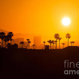 Newport Beach Skyline Sunrise in Orange County California by Paul Velgos