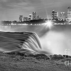 Niagara Falls Black And White Starbursts by Adam Jewell