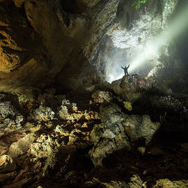 Niebla En La Boca De Entrada A Una Cueva by Jose A. Bernat Bacete
