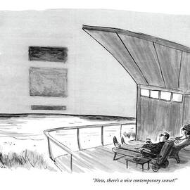 Now, There's A Nice Contemporary Sunset! by James Stevenson