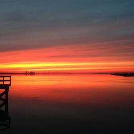 Ocean City - Sunset over Great Egg Harbor Bay by Richard Reeve