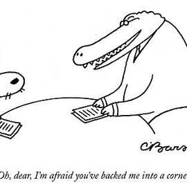 Oh, Dear, I'm Afraid You've Backed by Charles Barsotti