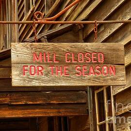 Old Grist Mill Sign by Adam Jewell