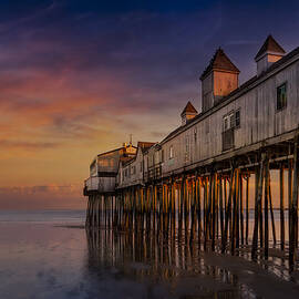 Old Orchard Beach Pier Sunset by Susan Candelario