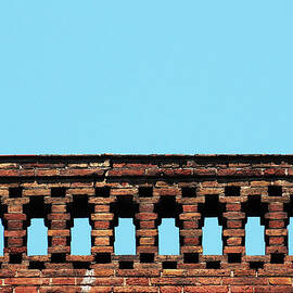 Old Red Brick Balcony by Joelle Icard