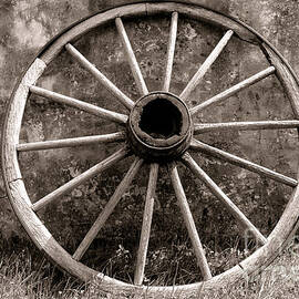 Old Wagon Wheel by Olivier Le Queinec
