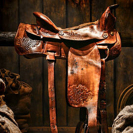 Old Western Saddle by Olivier Le Queinec