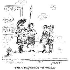 On A Streetcorner by David Sipress