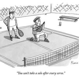 On A Tennis Court by Zachary Kanin