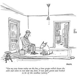 On My Way Home Today On The Bus by George Booth