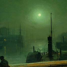 On The Clyde, Glasgow, 1879 by John Atkinson Grimshaw