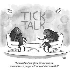 On Tick Interviews Another On A Talk Show Called by Bob Eckstein