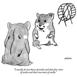 One Gerbil To Another by Jason Polan
