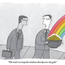 One Man  Holds A Pot Of Gold At The Tail End by Peter C. Vey