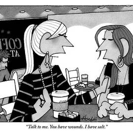 One Woman Speaks To Another Over Coffee by William Haefeli