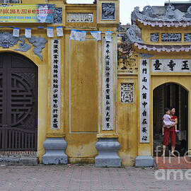 Ornate buildings in the city centre of Hanoi by Sami Sarkis Photography