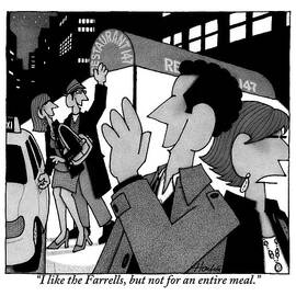 Outside A Restaurant by William Haefeli