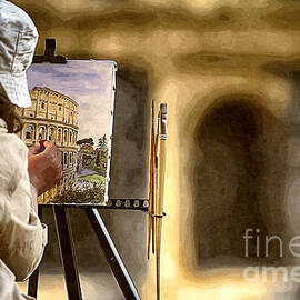 Painting the Colosseum by Stefano Senise
