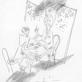 Palm Reading by Constantin Alajalov