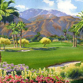Palm Springs Golf Course with Mt San Jacinto
