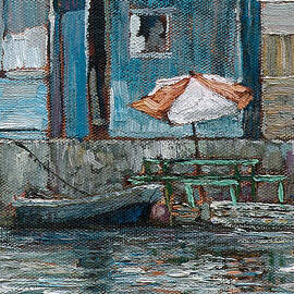 Potters Cay Parasol - Nassau, Bahamas by Ritchie Eyma