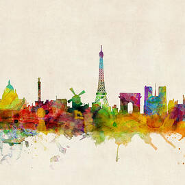Paris Skyline by Michael Tompsett