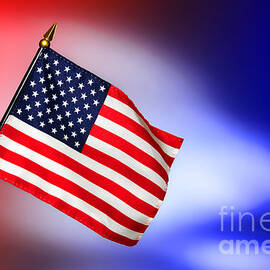 Patriotic American Flag by Olivier Le Queinec