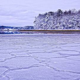 Patterns In The Ice Royalls Cove by Jeff Sinon