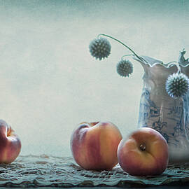 Peaches Still Life by Maggie Terlecki