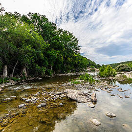 Pedernales River - Downstream by David Morefield
