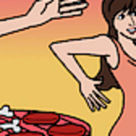 People Dancing At A Bbq Where The Grills Resembe by Maximilian Bode