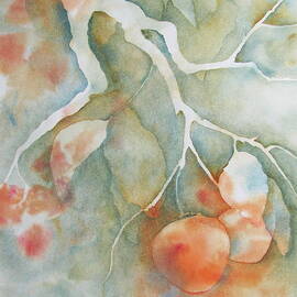 Persimmons and fog by Amanda Amend