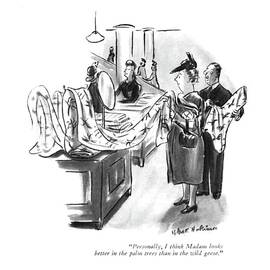 Madam Looks Better in the Palm Trees  by Helen E Hokinson