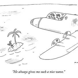 Pilots Seeing A Man Waving Furiously by Michael Maslin