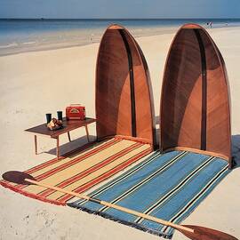 Pixie Collapsible Boat On The Beach by Lois and Joe Steinmetz