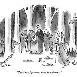 Politician Delivers Speech To Frightened Animals by Frank Cotham