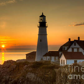 Portland Head Light at Sunrise II by Clarence Holmes