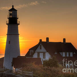 Portland Head Light at Sunrise III by Clarence Holmes