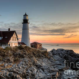 Portland Head Light at Sunrise IV by Clarence Holmes