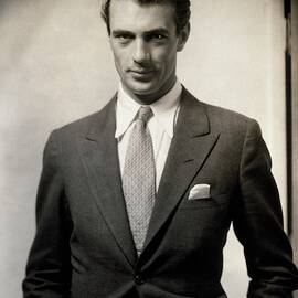 Portrait Of Gary Cooper Wearing A Suit by Edward Steichen