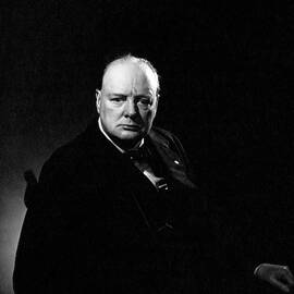 Portrait Of Winston Churchill by Edward Steichen