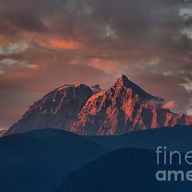 Purple Tantalus Mountain Peaks by Adam Jewell