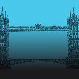 QR Pointillism - Tower Bridge 2 by Richard Reeve