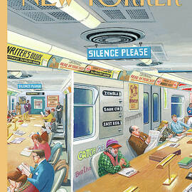 Reading And Riding by Bruce McCall