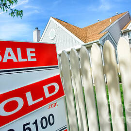 Real Estate Sold Sign by Olivier Le Queinec