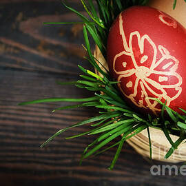 Red easter eggs by Jelena Jovanovic